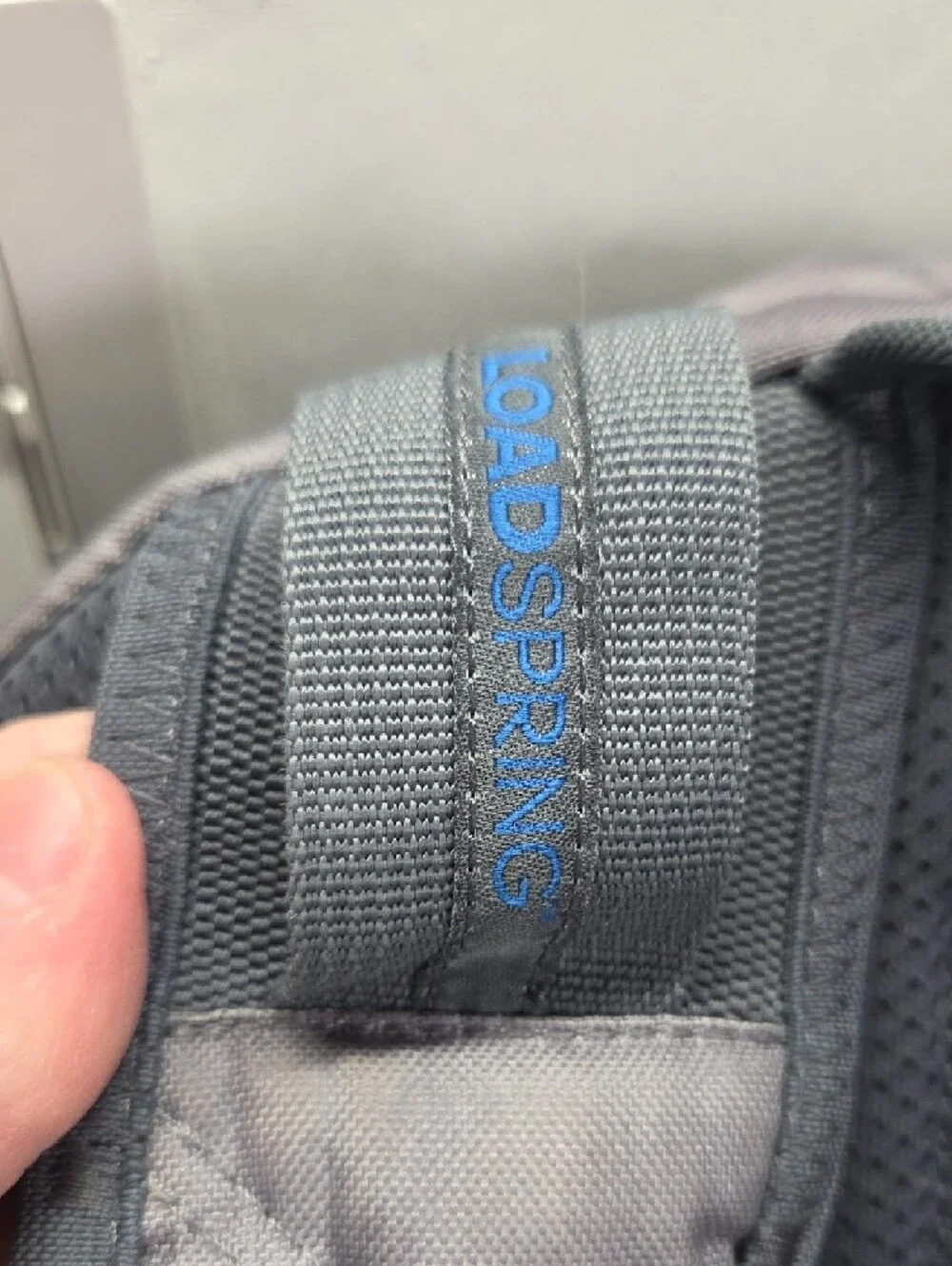 adidas Gray Backpack with Blue Accents